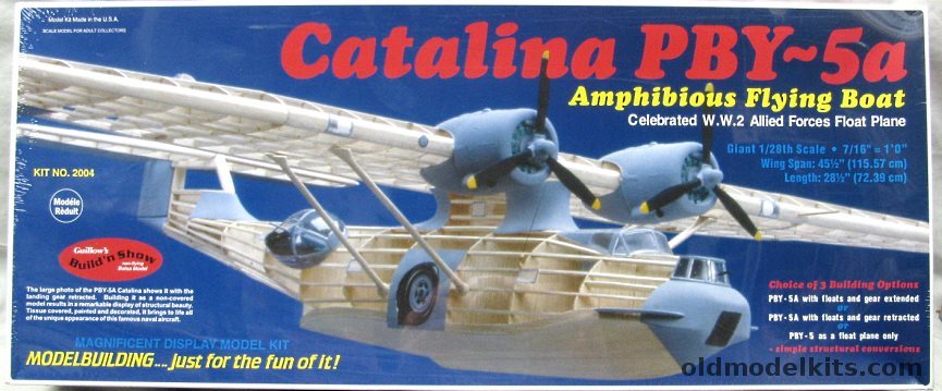 Guillows 1/28 Catalina PBY-5A / PBY-5, 2004 plastic model kit